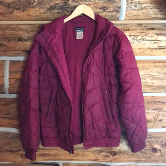 Patagonia Maroon down bomber jacket - Picture 4 of 4